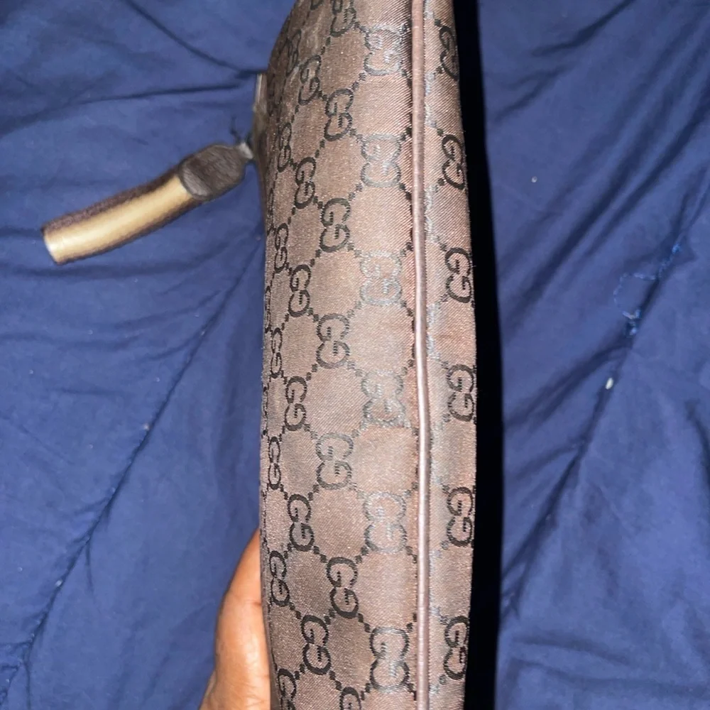 Gucci GG Canvas Clutch Bag 339556 Brown